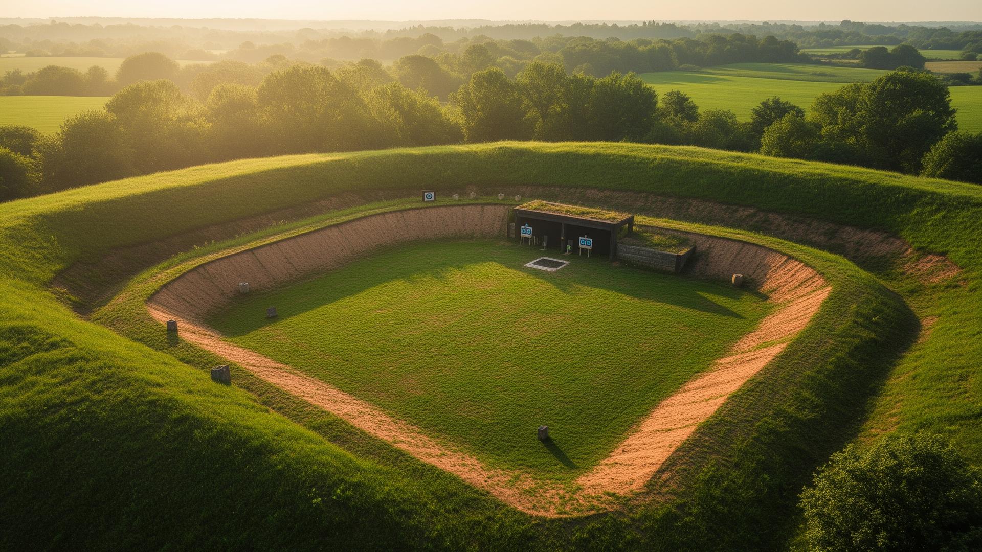 Luchtfoto schietbaan SV Baarn & Omstreken