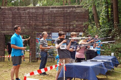 Target sprint schieten Target sprint hardlopen en schieten